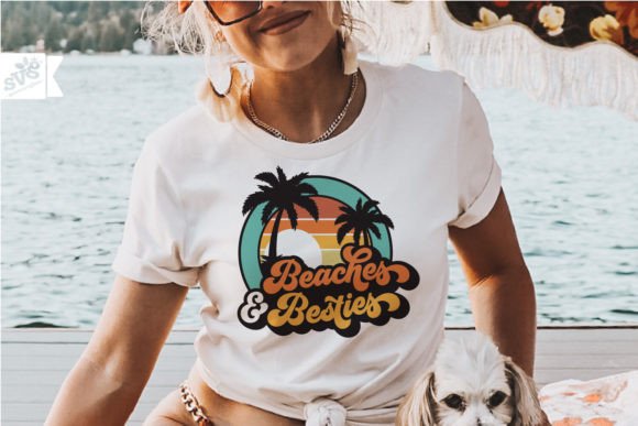 Beaches and Besties SVG: Graphics for Crafts and Creative Brands