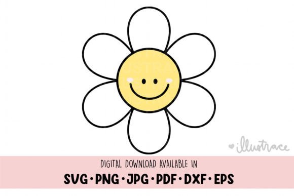 Daisy Graphics for Crafts and Branding