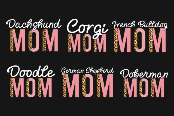 Dog Mom Mother's Day SVG Graphics