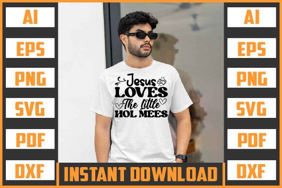 JESUS LOVES the LITTLE HOL MEES SVG: Crafts & Graphics