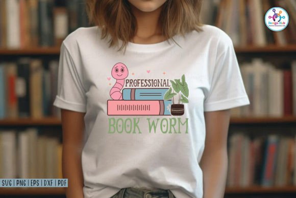 Professional Book Worm SVG: Graphics and Crafts