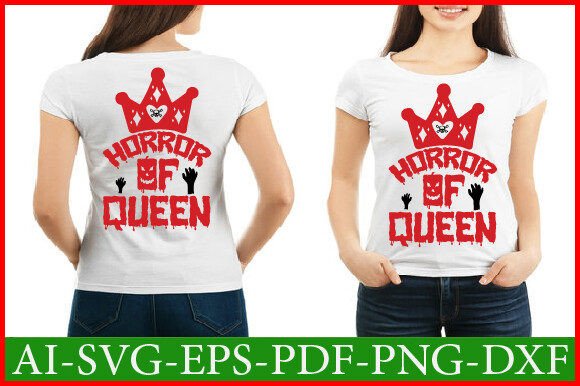 Queen of HORROR Svg Design: Graphics for Crafts and Commercial Use