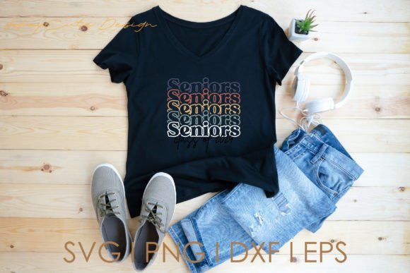 Senior 2024 Layered Retro Svg Png: Graphics and Crafts for Creative Publishing