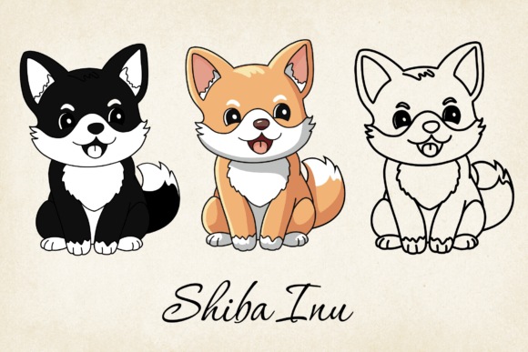 Shiba Puppy SVG: Graphics for Crafts & Creative Projects