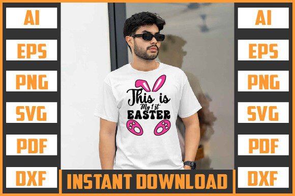 This My First Easter Svg Design: Graphics and Crafts for Content Creation